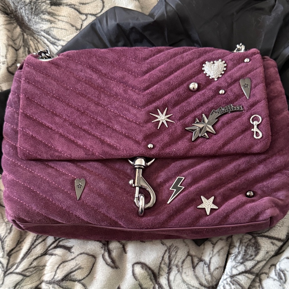 Rebecca Minkoff Purple/ Maroon Quilted Women's Bag